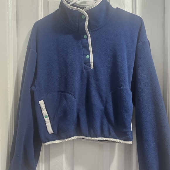 Old Navy Other - Loose Mock-Neck Performance Microfleece Top forOld Navy Kids Blue Fleece Sweater